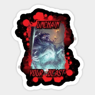 Unchain Your Beast Sticker